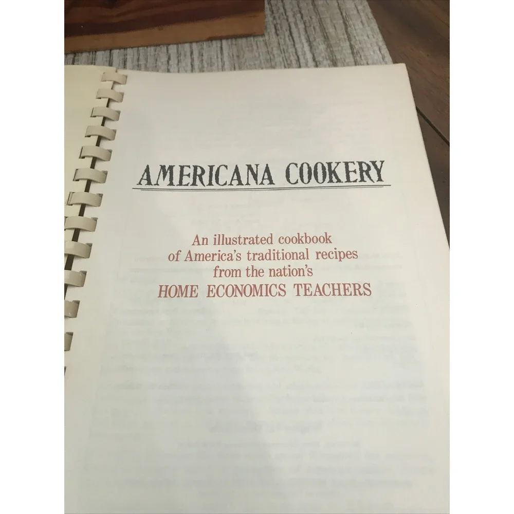 Americana Cookery Cookbook Vintage Favorite Recipes Home Economics Teachers‎